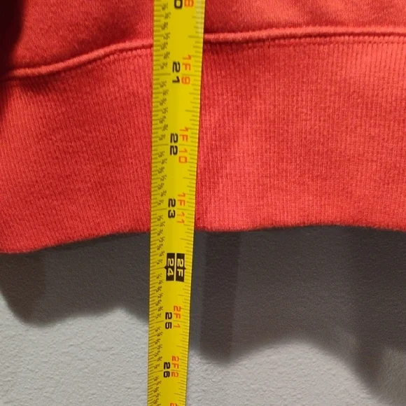 Reebok Coral-Red V-Neck Pullover Sweatshirt (XL) and Joggers (L) - Picture 5 of 6
